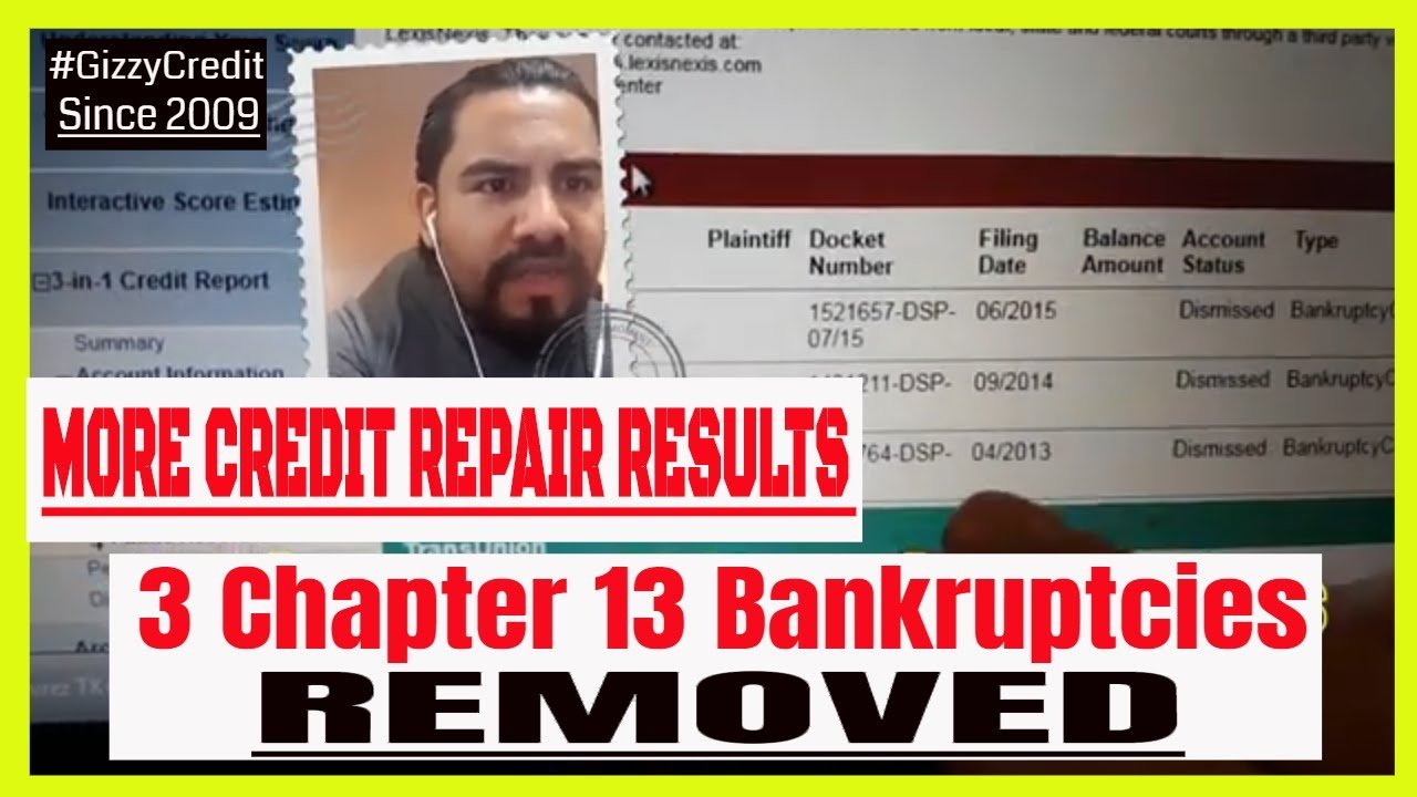 3 Chapter 13 Bankruptcies removed in 3 months/How To ...