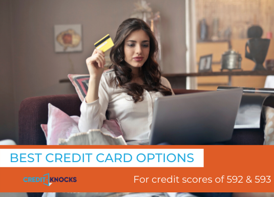 Best Credit Card For A 590 To 599 Credit Score // No Credit Check