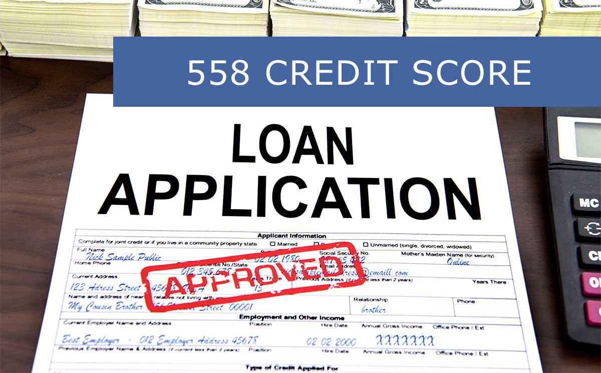 Best Personal Loans for 558 Credit Score