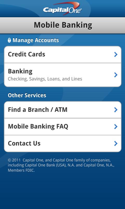 Capital One Releases Android App: Pay Bills, View Recent Transactions ...