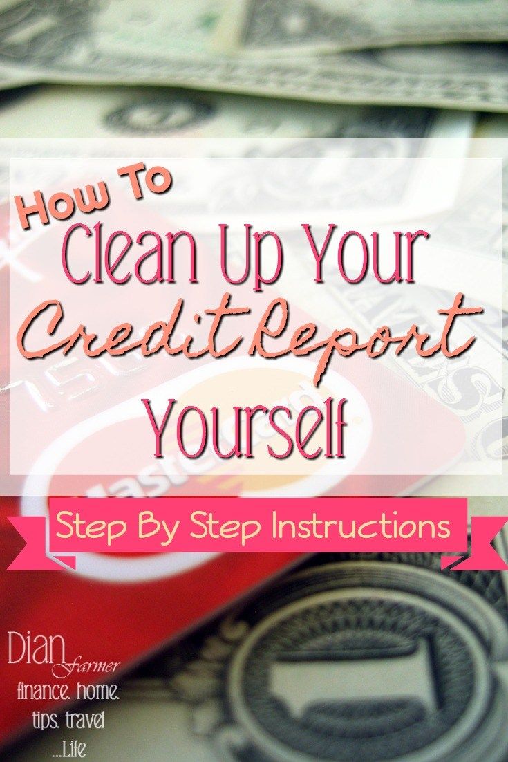 Clean Up Your Credit Report Yourself http://feeds ...