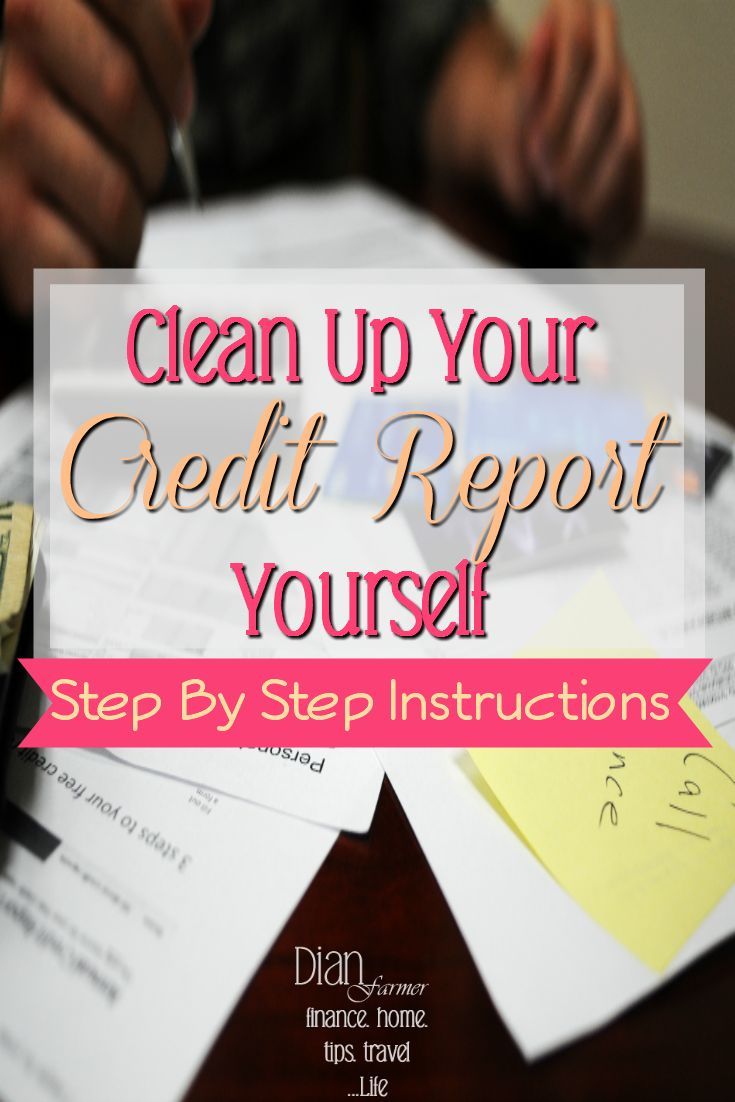Clean Up Your Credit Report Yourself www.groceryshopfo ...