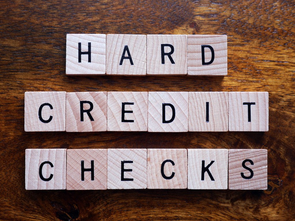 Hard credit checks stock photo