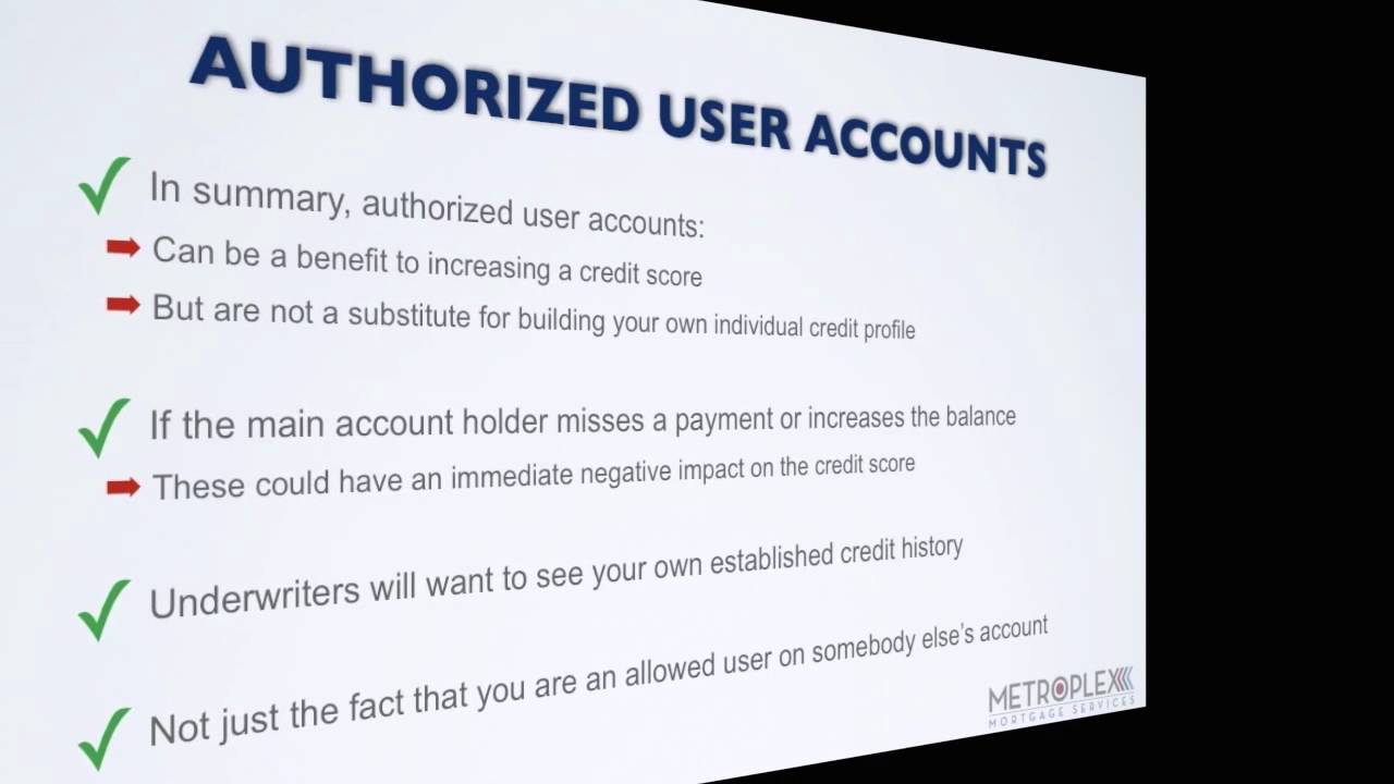 How Do Authorized User Accounts Affect Your USDA ...
