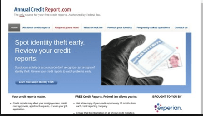 How To Access And Use Annual Credit Report From www ...