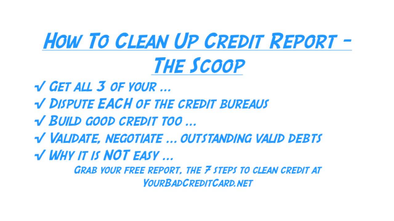 How To Clean Up Credit Report