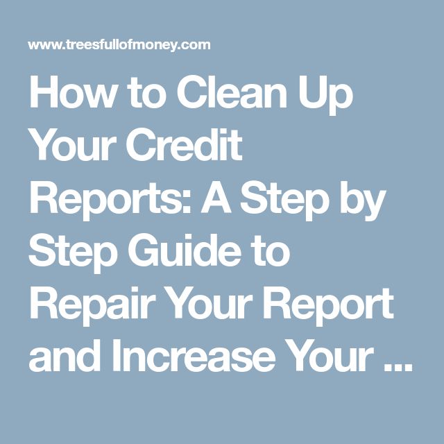 How to Clean Up Your Credit Reports: A Step by Step Guide to Repair ...