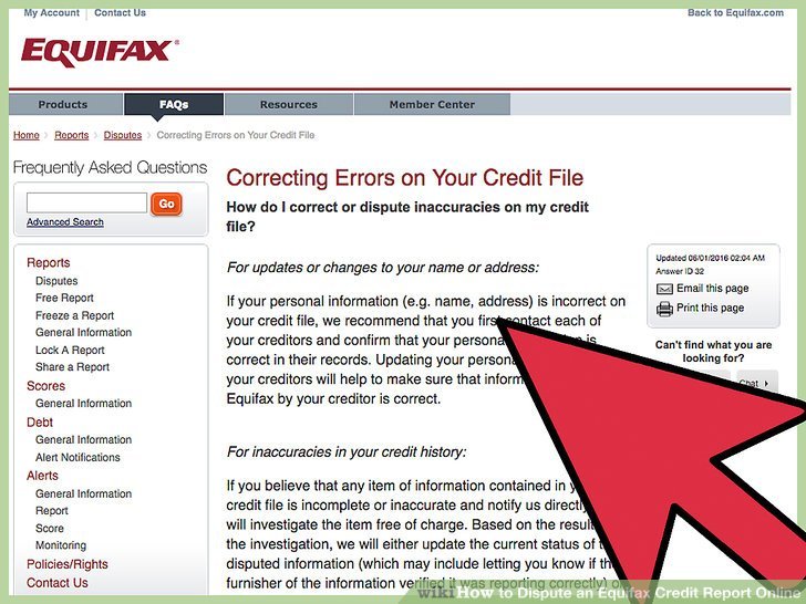 How to Dispute an Equifax Credit Report Online: 11 Steps