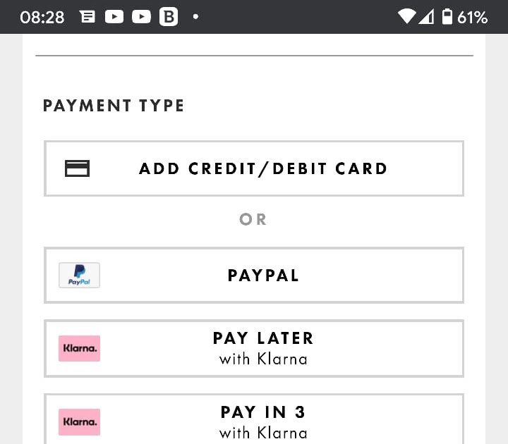 Klarna Payment Due But Not Showing
