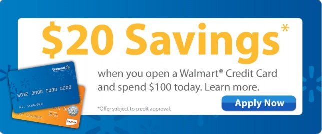 latest WalMart credit card is one of