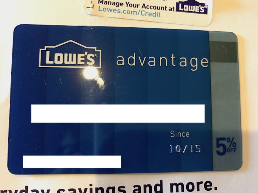 Lowes Advantage Credit Card