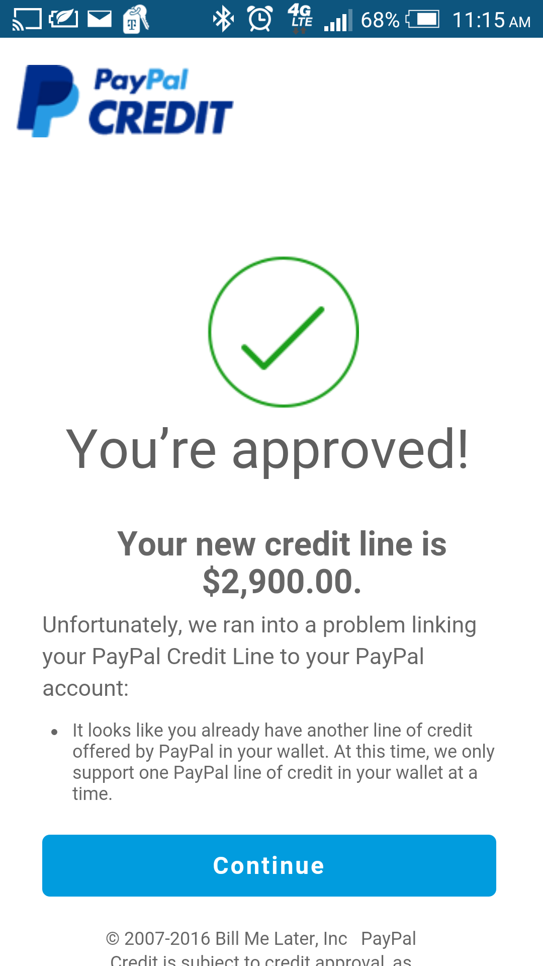 Paypal Bill Me Later Approved!! When can i use it