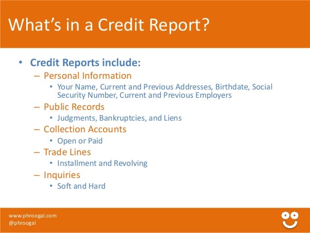 Personal Finance: All About Credit Reports and Credit ...