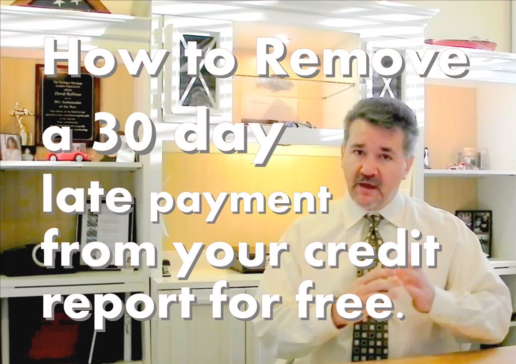 remove a 30 day late from credit report