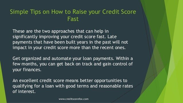Simple Tips on How to Raise Your Credit Score Fast