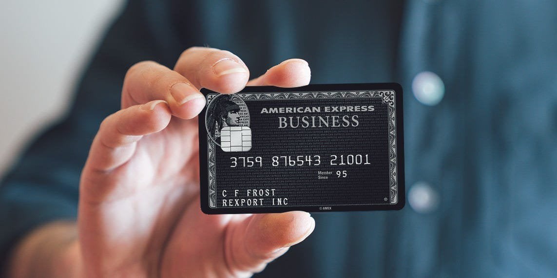 TIL the rarest credit card in the world, the American Express Centurion ...
