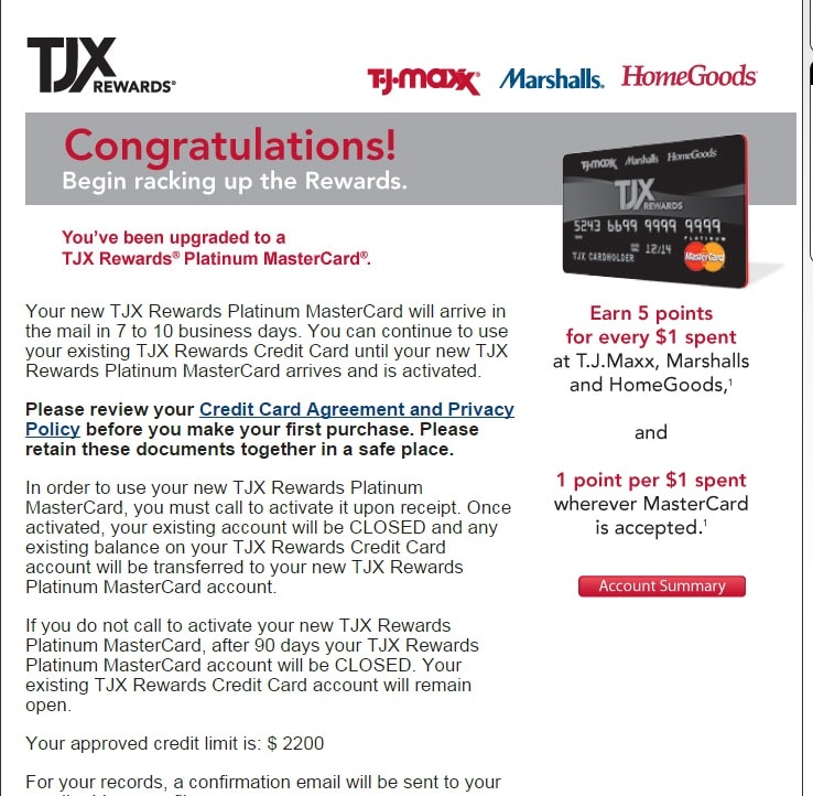 TJX Rewards Upgrade to MasterCard!!