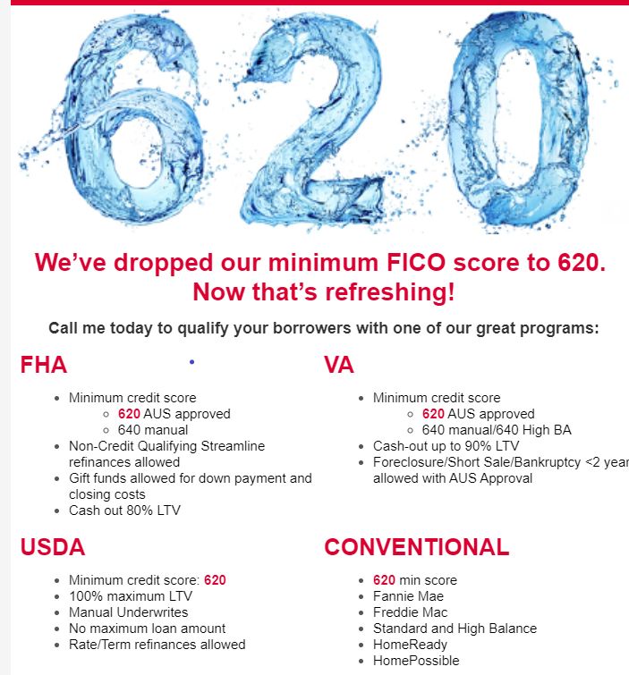 Weâve dropped our minimum FICO score to 620 for Kentucky Mortgage Loan ...