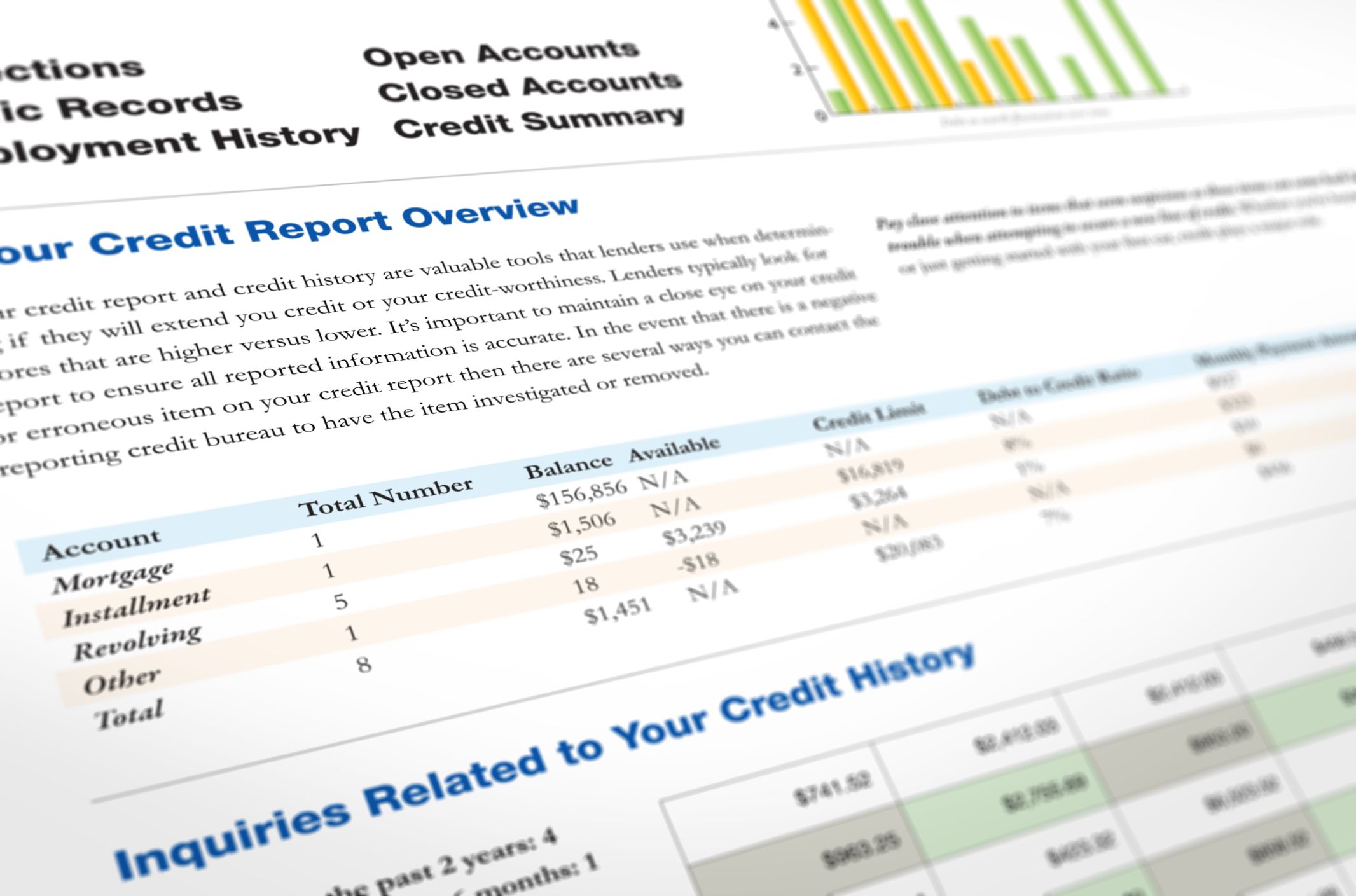 What Does Your Credit Report Show?