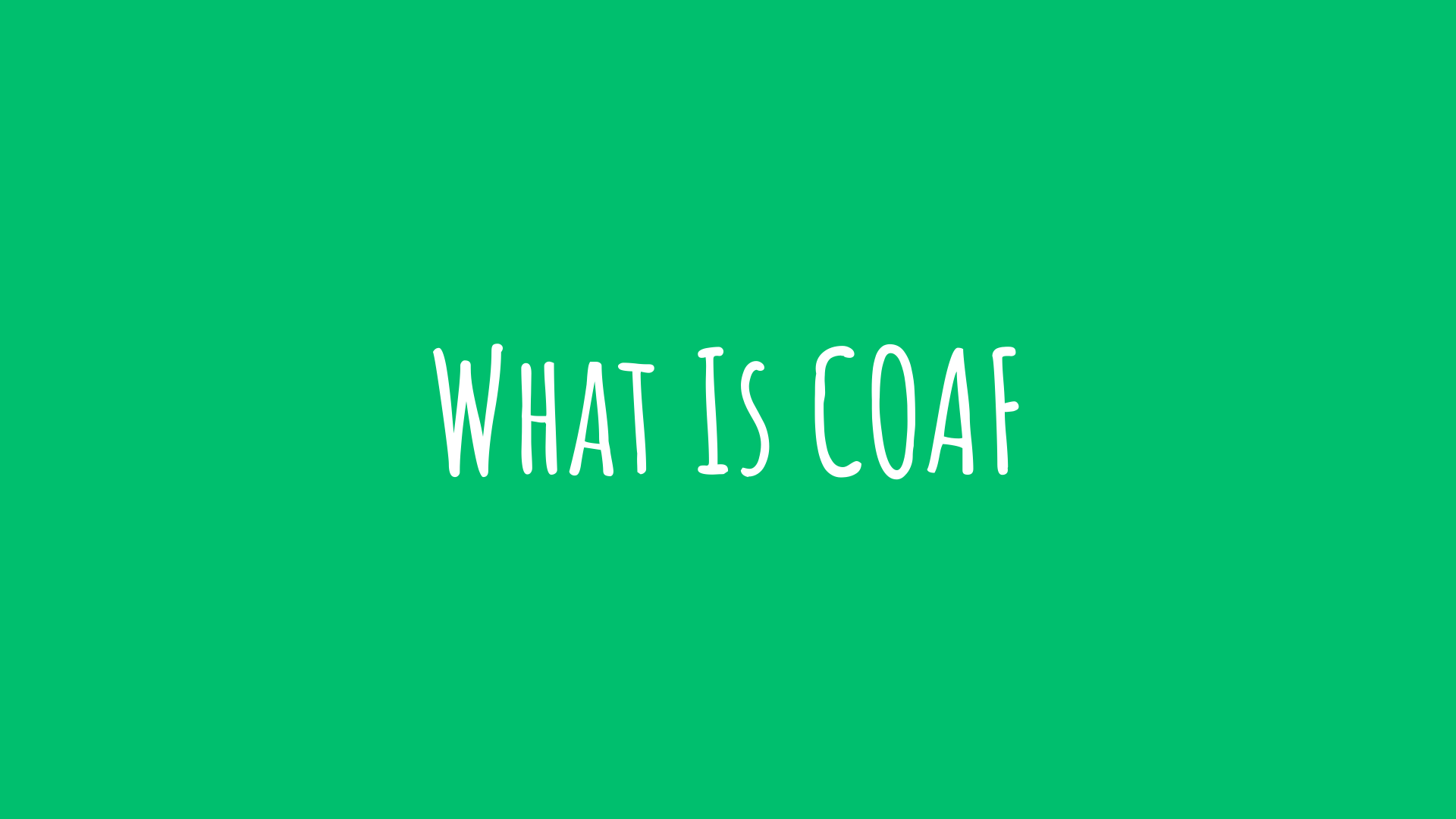 What Is Coaf And Why Is It On My Credit Report?